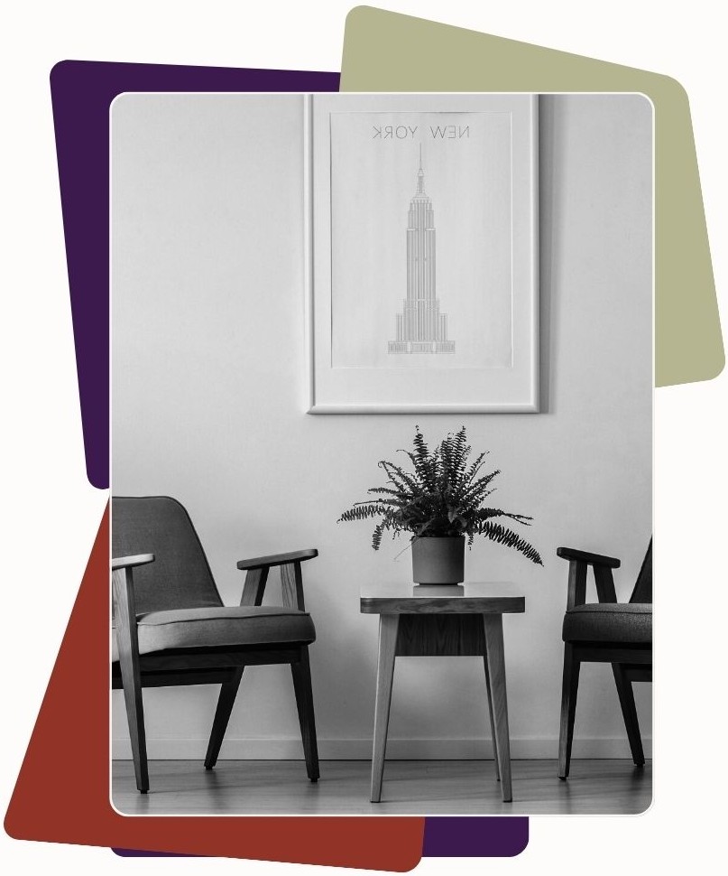 Design ohne Titel - 3 Ruhiger Coaching-Raum mit zwei Stühlen für Coaching-Sitzungen in Berlin